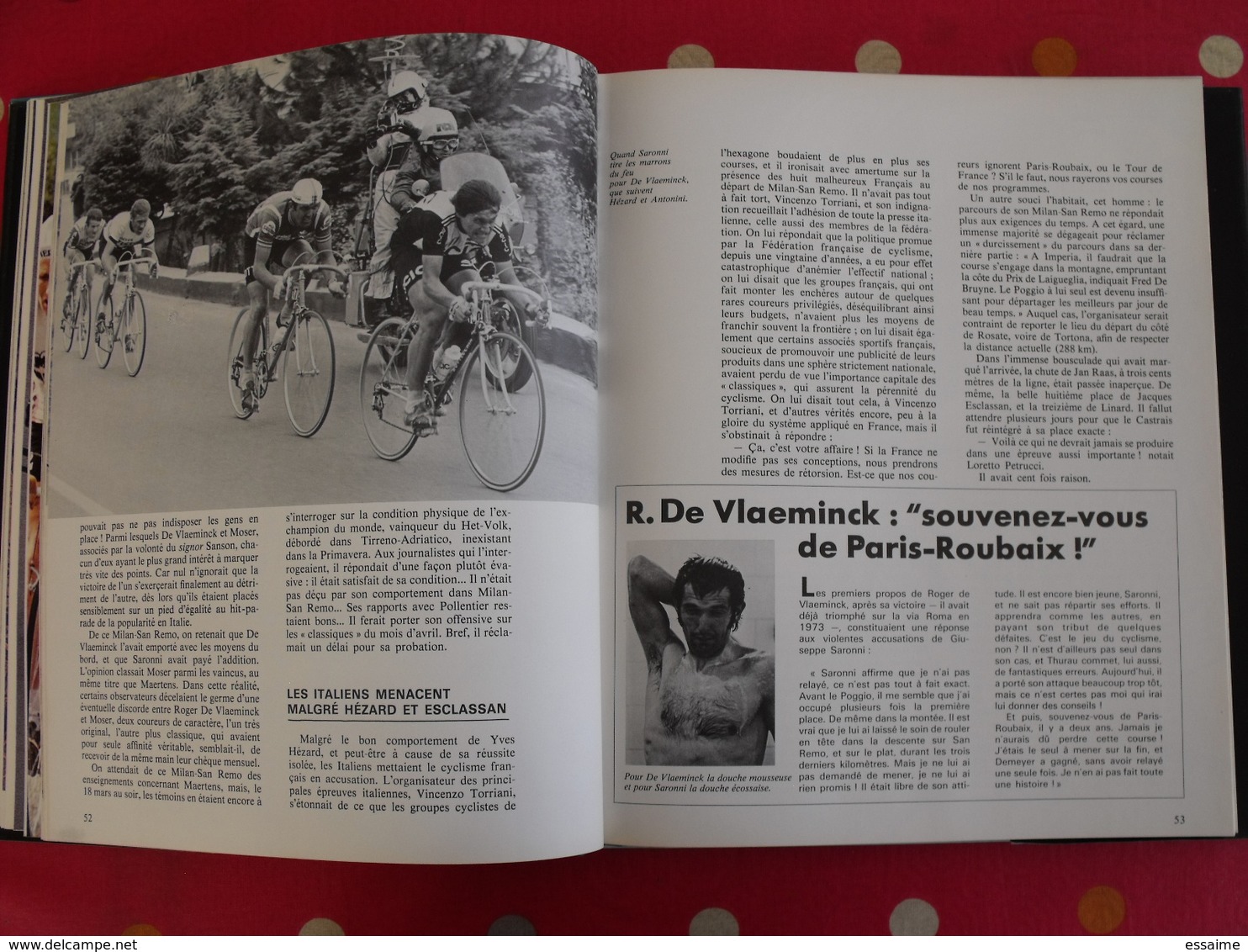 l'année du cyclisme 1978. Pierre Chany. hinault bernaudeau thévenet laurent maertens van impe sercu moser raas