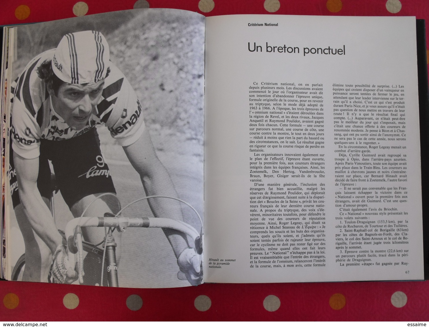 l'année du cyclisme 1978. Pierre Chany. hinault bernaudeau thévenet laurent maertens van impe sercu moser raas