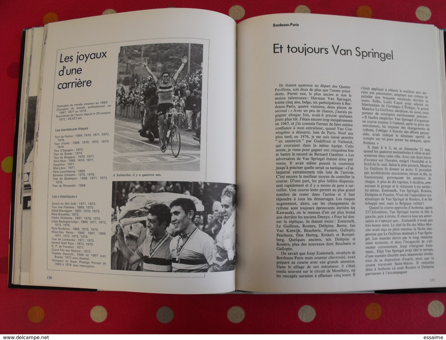 l'année du cyclisme 1978. Pierre Chany. hinault bernaudeau thévenet laurent maertens van impe sercu moser raas