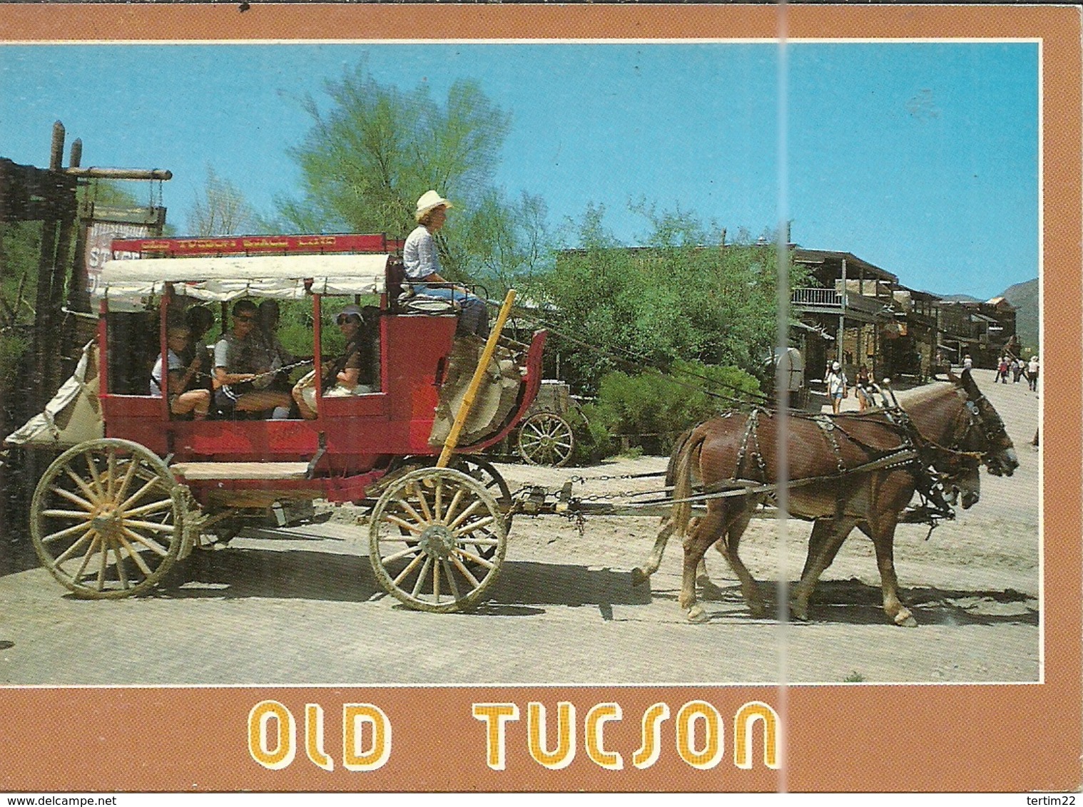 (OLD TUCSON )( ARIZONA )( ETATS UNIS )( ATTELAGES ) STAGECOACH RIDE - Tucson