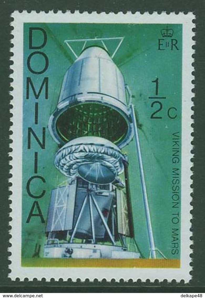 Dominica 1976 Mi 497 YT 487 SG 533 ** Viking Spacecraft System - Viking Space Mission / Viking-Raumschiff - Südamerika