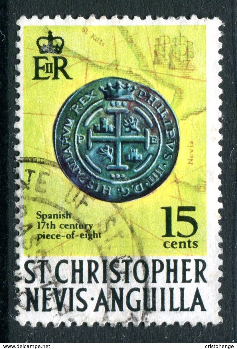 St Kitts, Nevis & Anguilla 1970-74 Pirates - 15c Piece Of Eight - HISPANIARUM - Used (SG 214a) - St.Christopher, Nevis En Anguilla (...-1980)