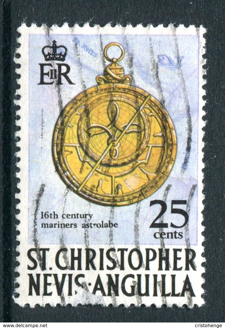 St Kitts, Nevis & Anguilla 1970-74 Pirates - 25c Astrolabe Used (SG 216) - St.Christopher-Nevis & Anguilla (...-1980)