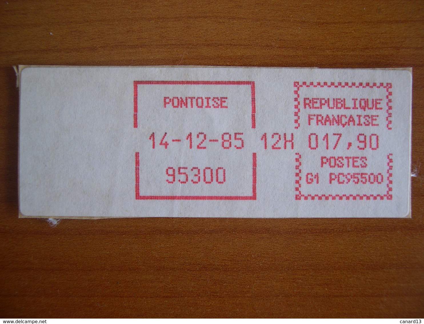 Vignette Distributeur  17.90 Pontoise (95) - 1969 Montgeron – Weißes Papier – Frama/Satas