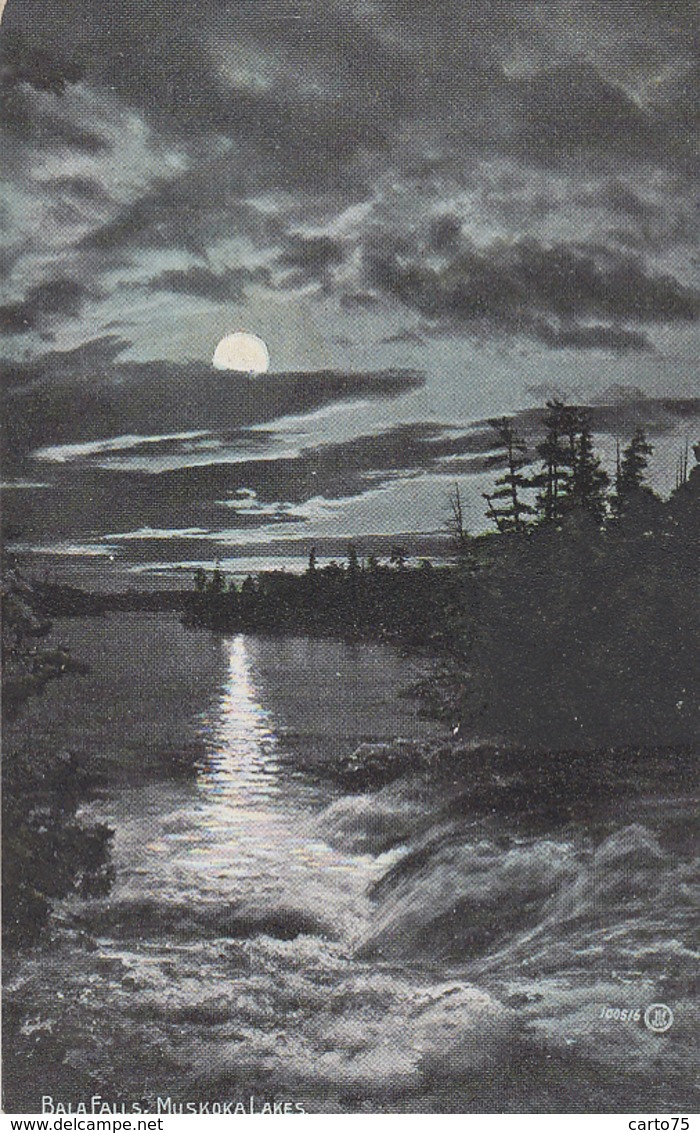 Canada - Bala Falls - Muskoka Lakes - Clair De Lune - Posmarked 1906 Sarnia Purchase New-York - Muskoka