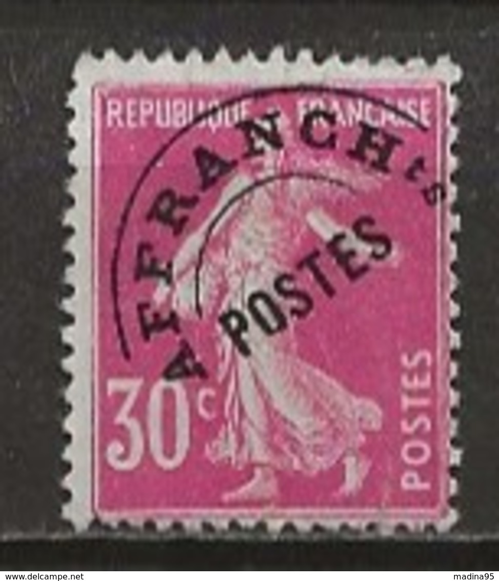FRANCE:, (*), PREOBLITERES N° YT 59, TB - 1893-1947