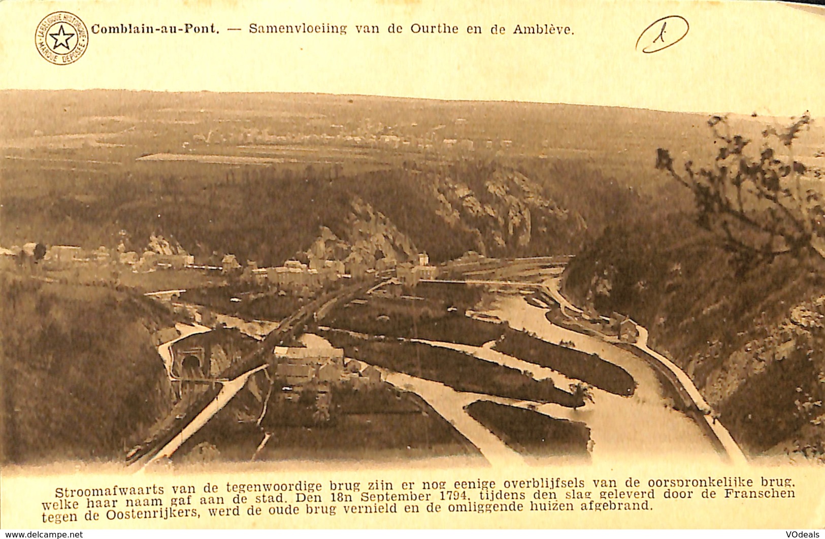 025 507 - CPA - Belgique - Comblain-au-Pont - Samenvloeting Van De Ourthe En De Amblève - Comblain-au-Pont