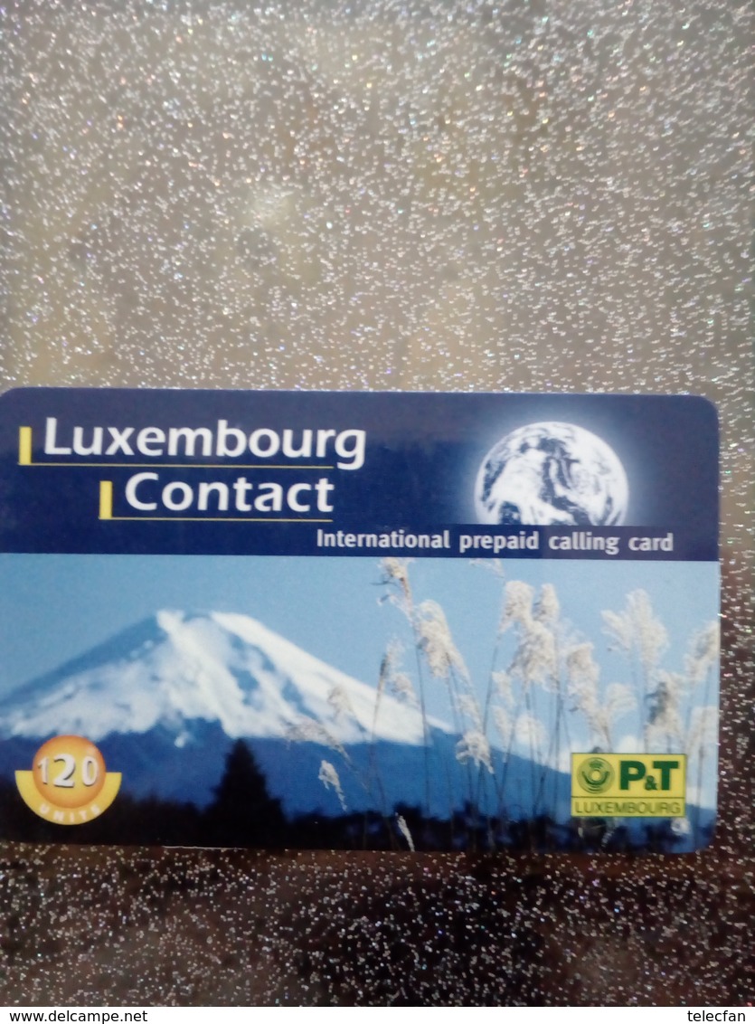 LUXEMBOURG PREPAID CONTACT MONTAGNE MOUNTAIN 120U (290F) UT VALID 01.01.2002 - Gebirgslandschaften