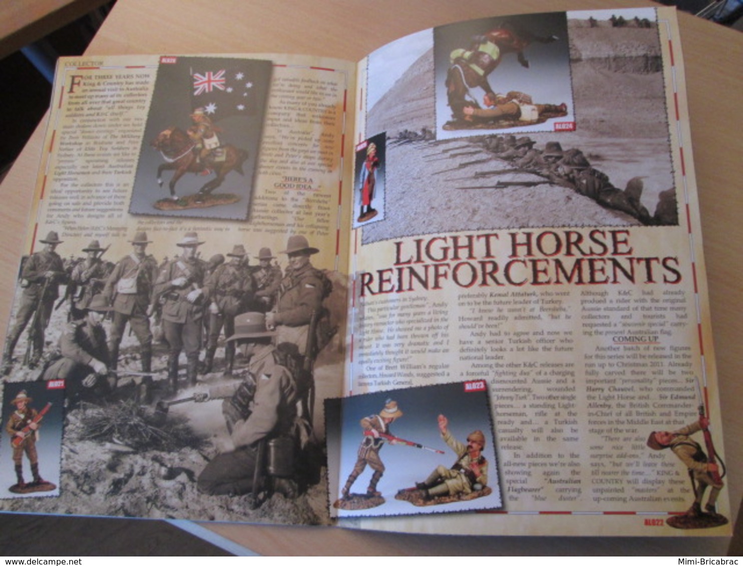 CAGI1 Figurines KING & COUNTRY / BULLETIN DES NOUVEAUTES n°29  DE 2011 , 16 pages MAGNIFIQUEMENT ILLUSTREES