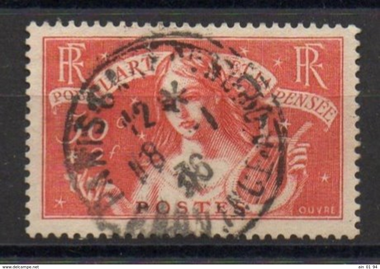 France N° 308  Oblitéré  TTB  Cote  Y&T 55 € - Used Stamps