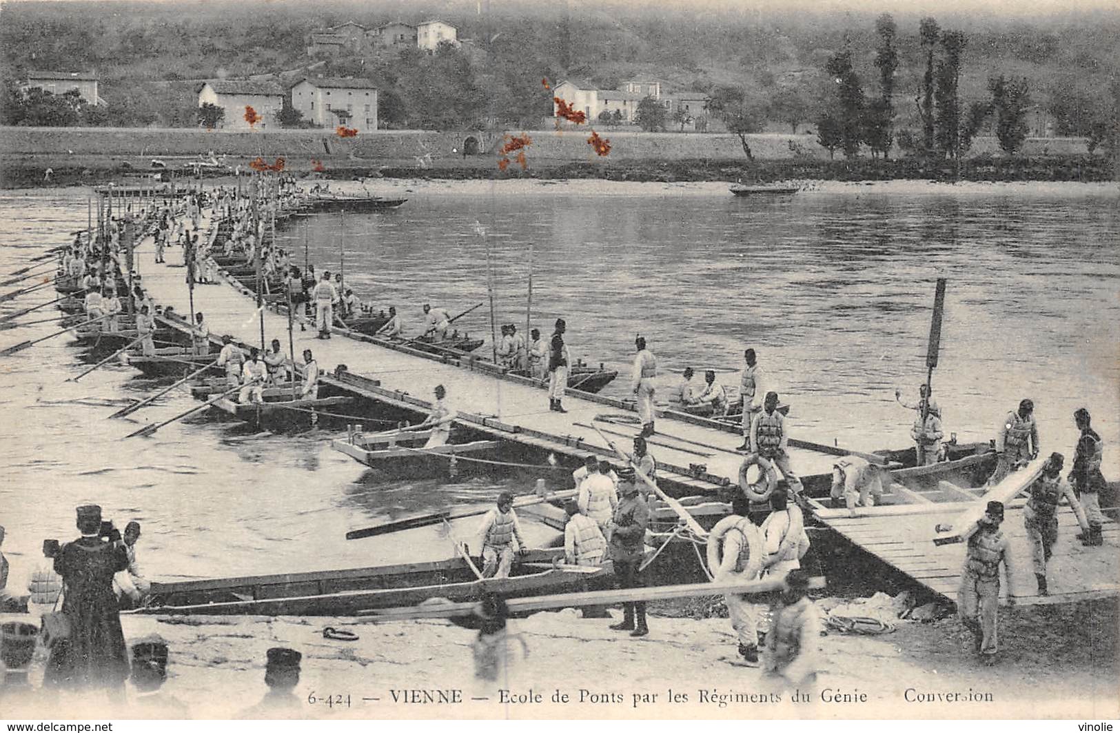 20-4986 : VIENNE. REGIMENT DU GENIE. PONTAGE. CONVERSION - Vienne