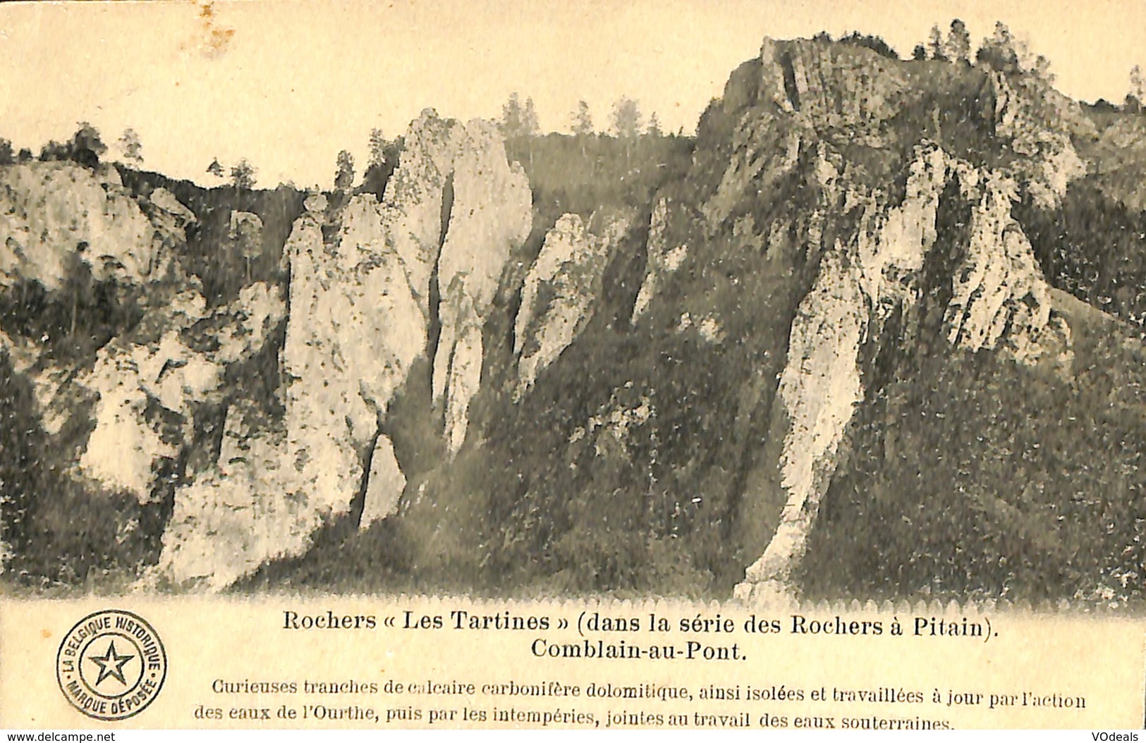 025 524 - CPA - Belgique - Comblain-au-Pont - Rochers Les Tartines - Comblain-au-Pont