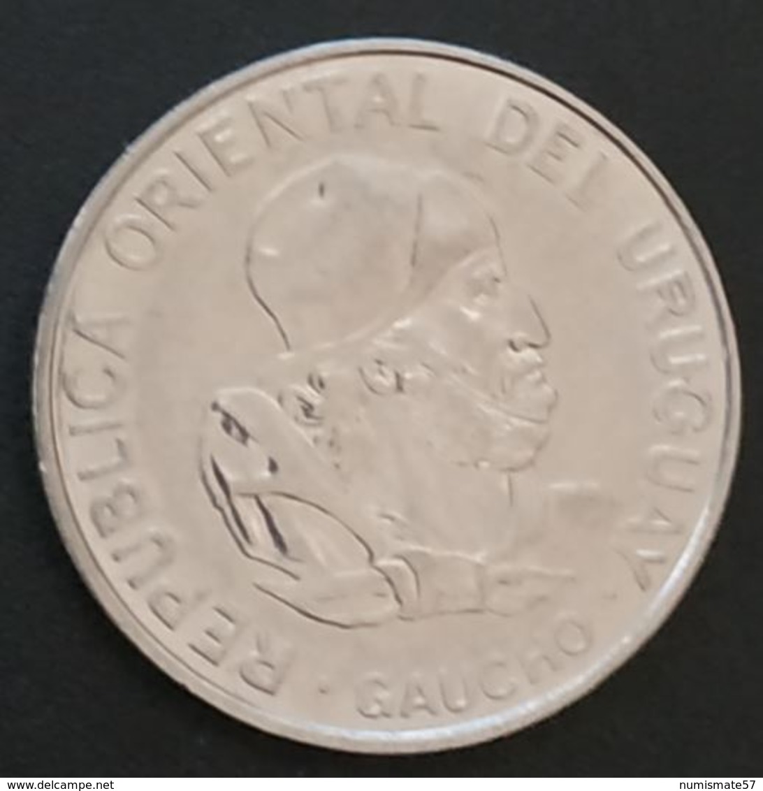 URUGUAY - 100 NUEVO PESOS 1989 - Gaucho - KM 96 - Uruguay