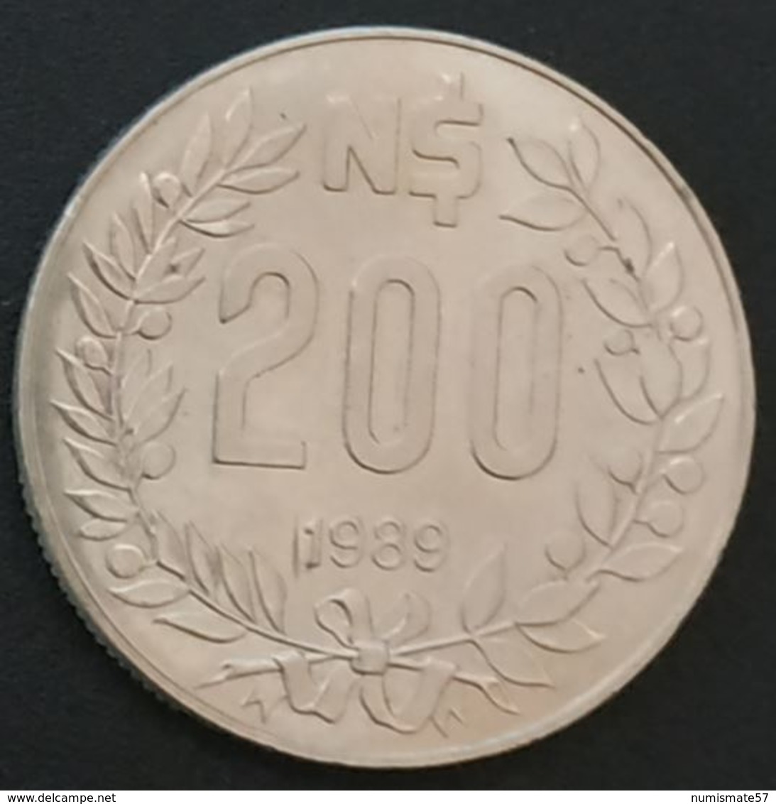 URUGUAY - 200 NUEVO PESOS 1989 - Libertad - KM 97 - Uruguay