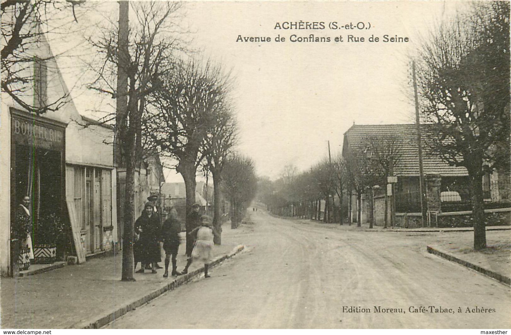 ACHERES   Avenue De Conflans Et Rue De Seine - Acheres