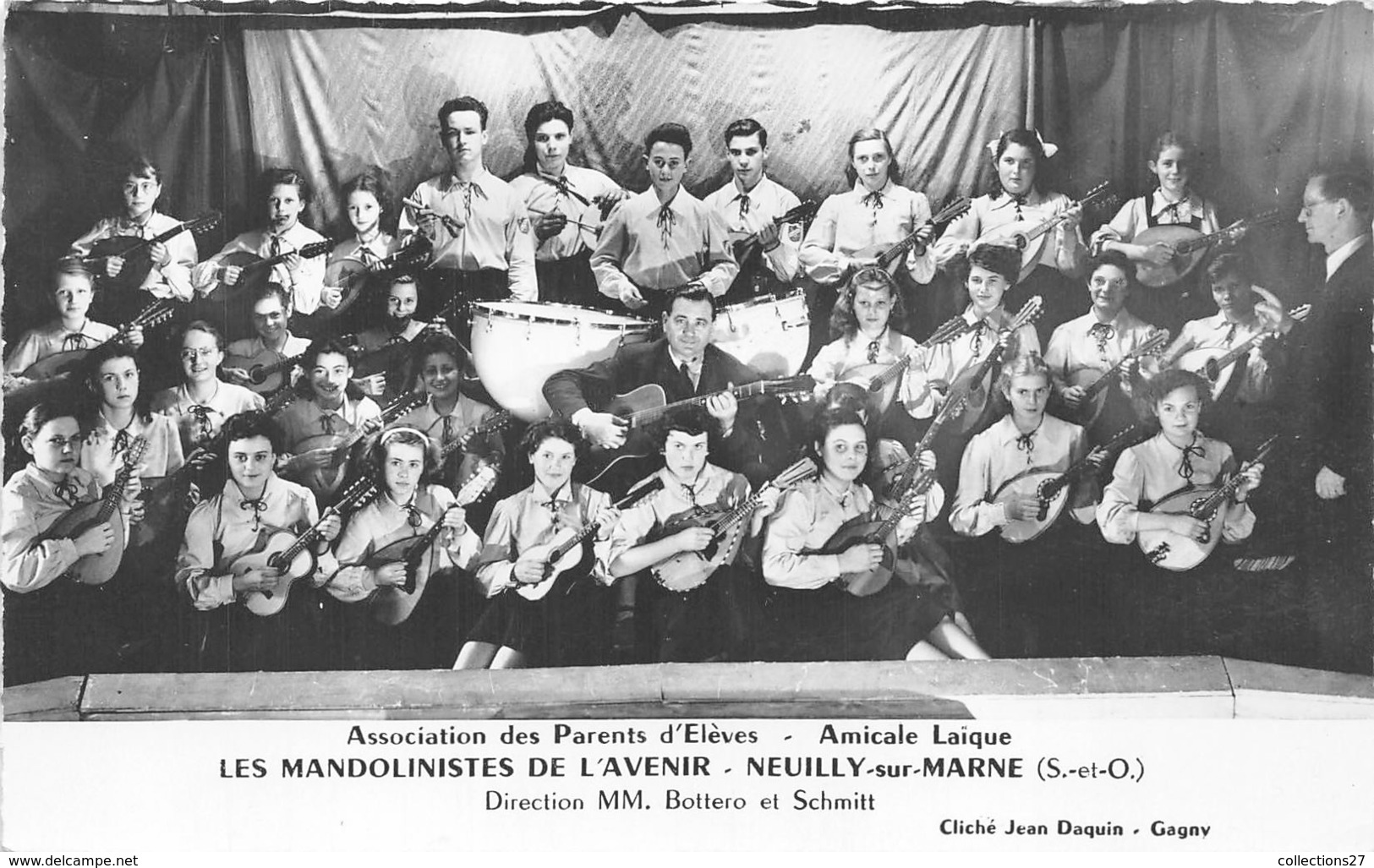 93-NEUILLY-SUR-MARNE- LES MANDOLINISTES DE L'AVENIR AMICALE LAÏQUE - Neuilly Sur Marne