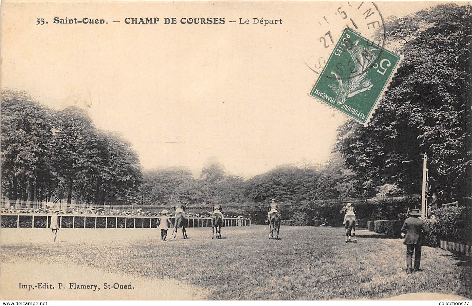 93-SAINT-OUEN-CHAMP DE COURSES, LE DEPART - Saint Ouen