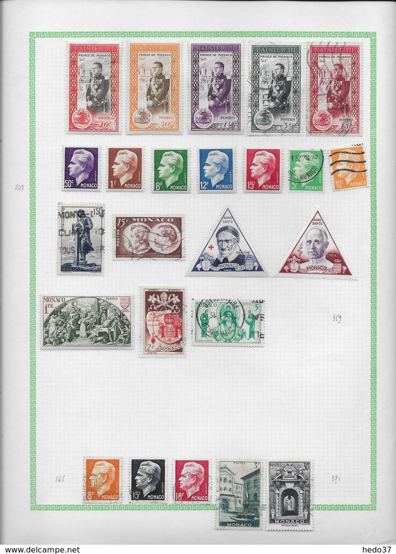 Monaco - Collection Vendue Page Par Page - Timbres Oblitérés/neufs * - B/TB - Used Stamps