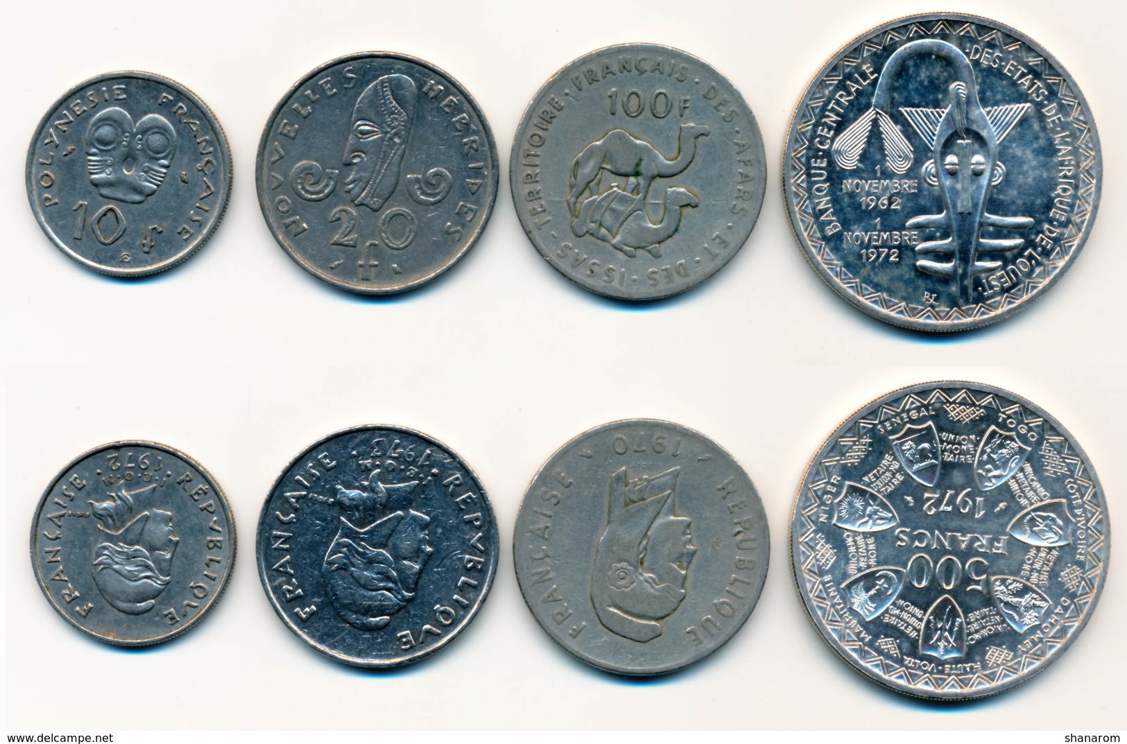 TOGO / CAYENNE / MARTINIQUE / MADAGASCAR / REUNION / AEF ... // SET OF COINS // Divers 32 Pièces - Autres & Non Classés