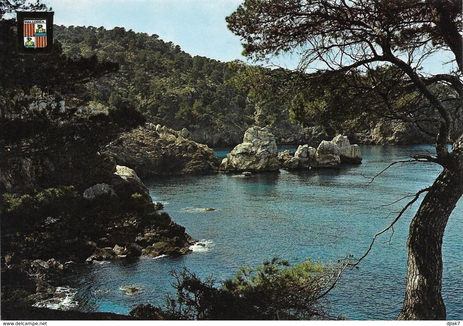 Espagne Mallorca Detalle De La Costa Codols Blanchs (2 Scans) - Mallorca