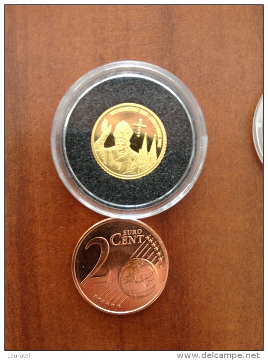 Congo 2005 Pièce 1g53 0.999 Or Gold Pape KM 173 Jean Paul 2 Tirage 25000 - Congo (République Démocratique 1998)