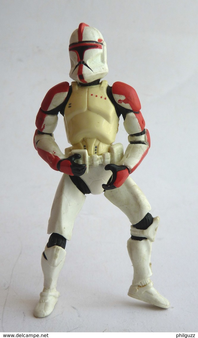 FIGURINE STAR WARS Episode II 2 AOTC Red Clone Trooper 2001 Hasbro China - Poder De La Fuerza