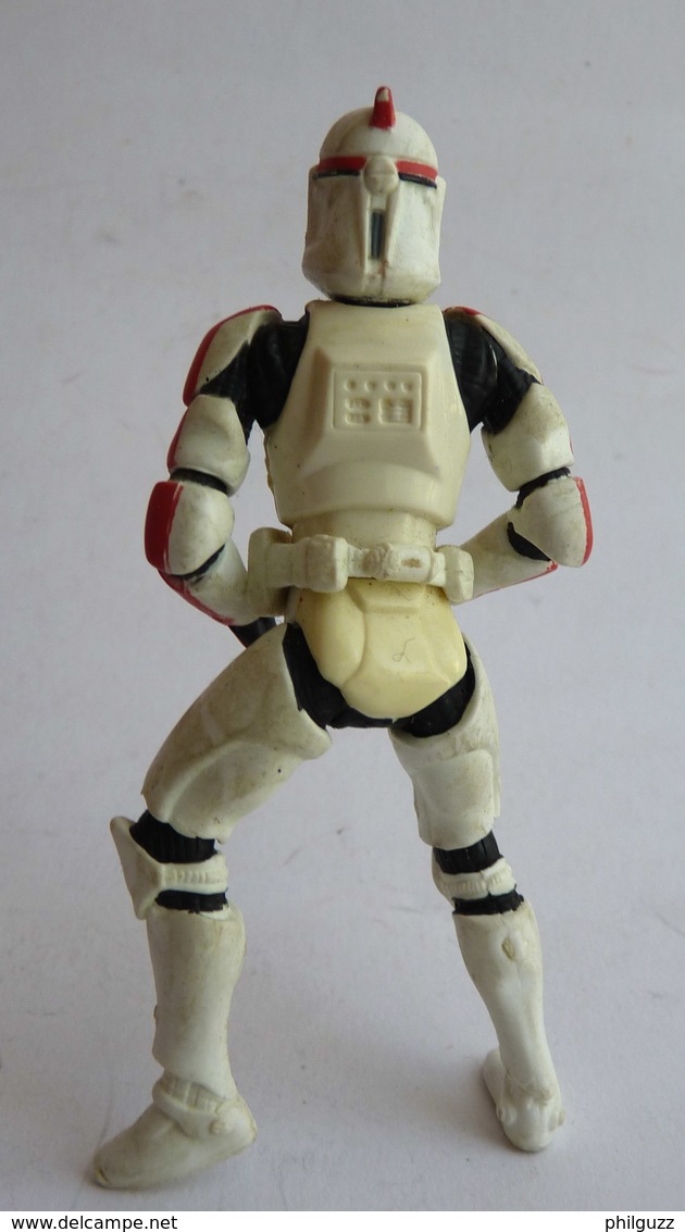 FIGURINE STAR WARS Episode II 2 AOTC Red Clone Trooper 2001 Hasbro China - Poder De La Fuerza