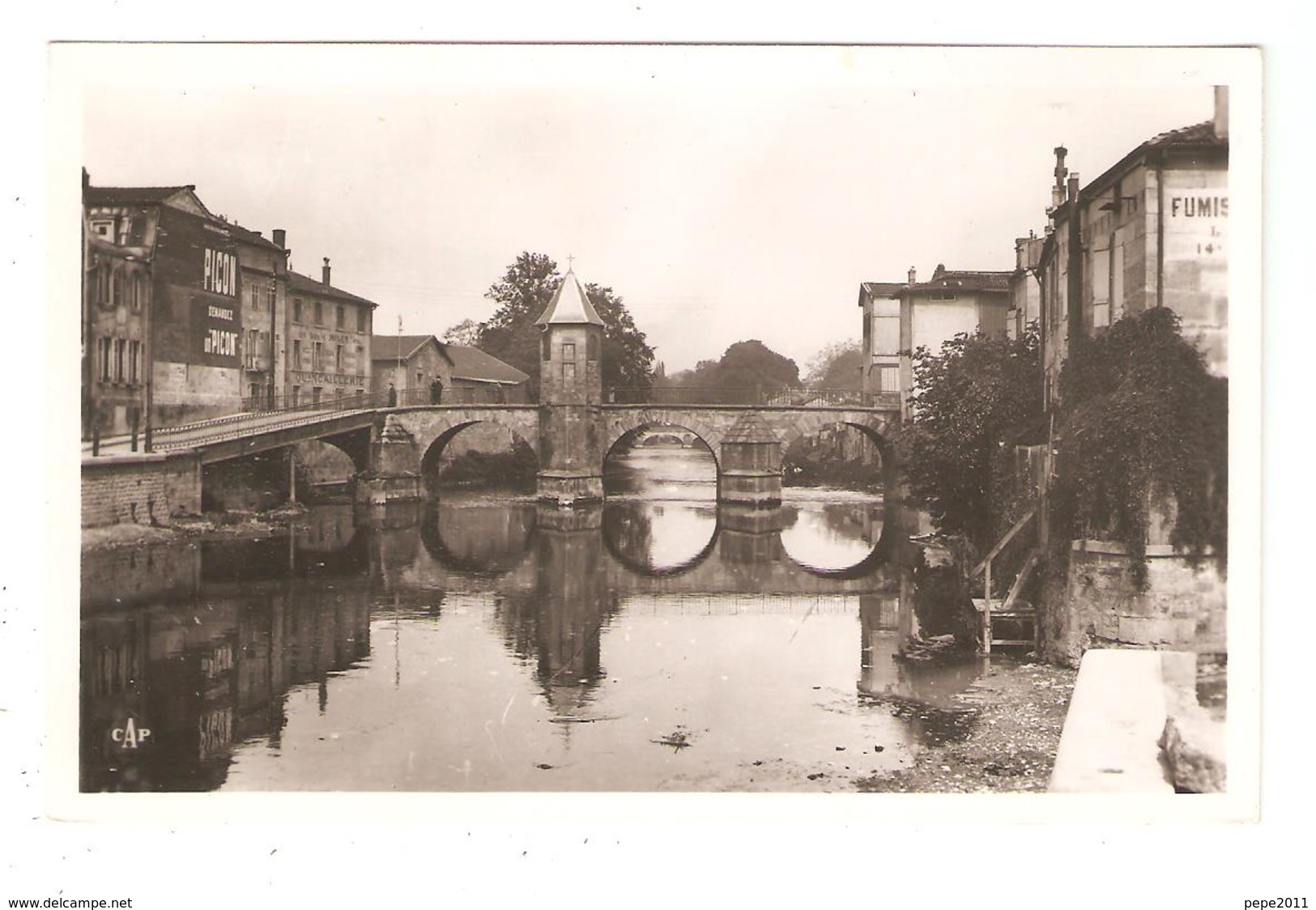 CPA 55 BAR Le DUC Ornain Et Pont Notre Dame Publicité Picon  Vue Peu Commune - Bar Le Duc