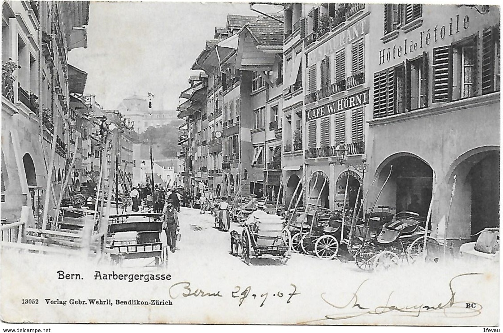 CPA  Bern Berne Aarbergergasse 1907 - Aarberg