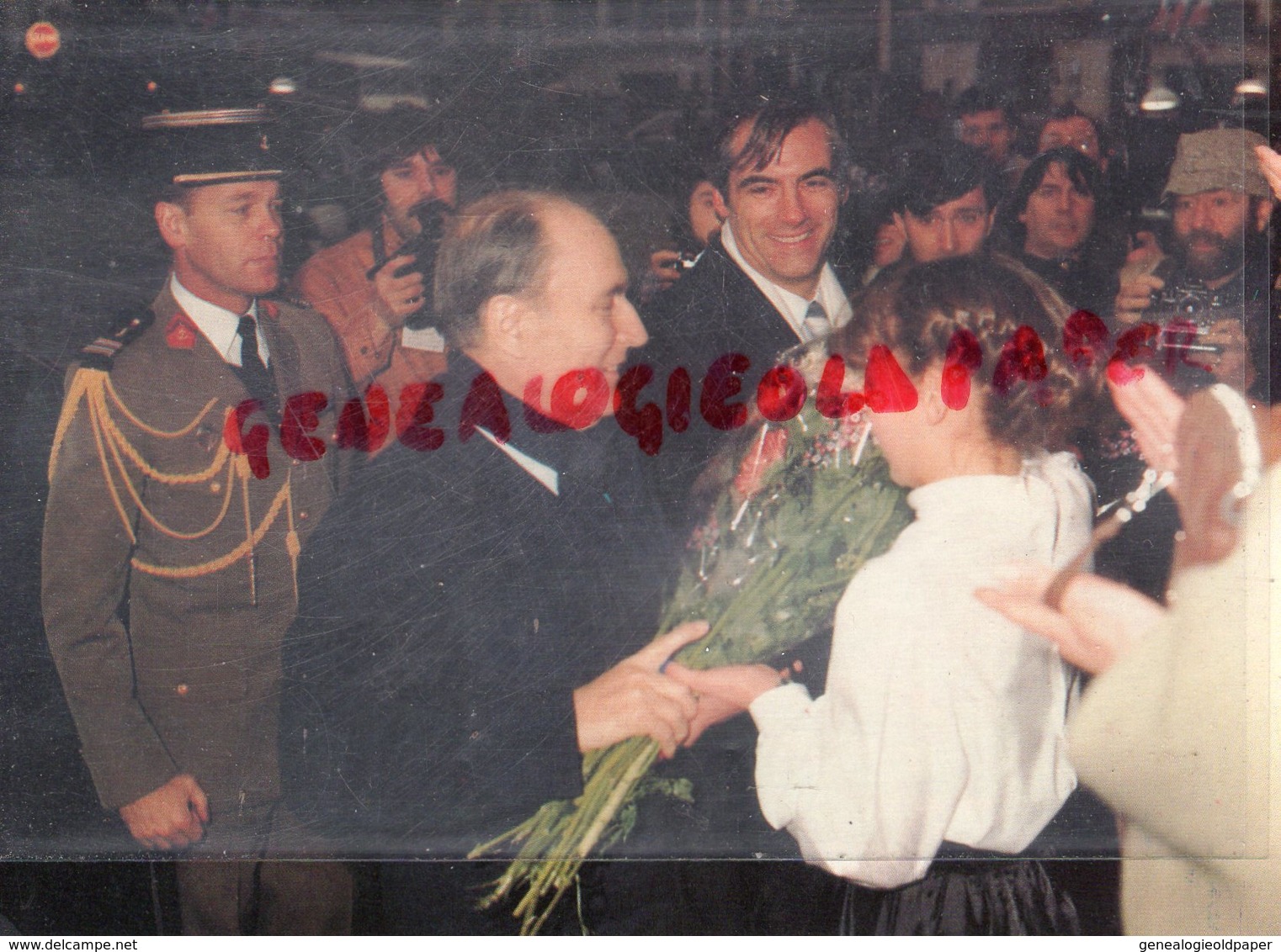 80 - ROYE - VISITE DE FRANCOIS MITTERAND PRESIDENT REPUBLIQUE LE 8 FEVRIER 1985   - SOMME - Roye
