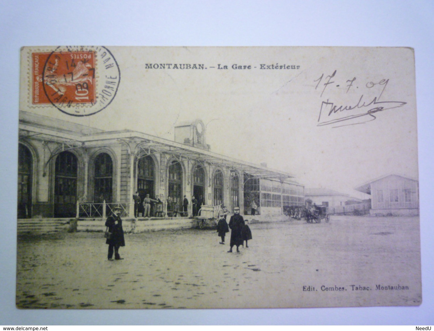 GP 2020 - 2370  MONTAUBAN  (Tarn-et-Garonne)  :  La GARE  -  Extérieur   1909   XXX - Montauban