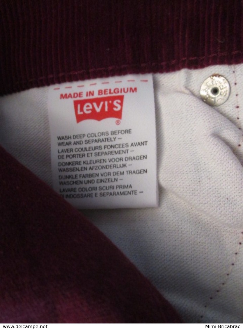 COLLECTOR Jean's LEVI'S 631 Années 80 Et Neuf ! HOMME OU FEMME ? Supercord Velours Côtelé Tailles US W28 L36 - Other & Unclassified