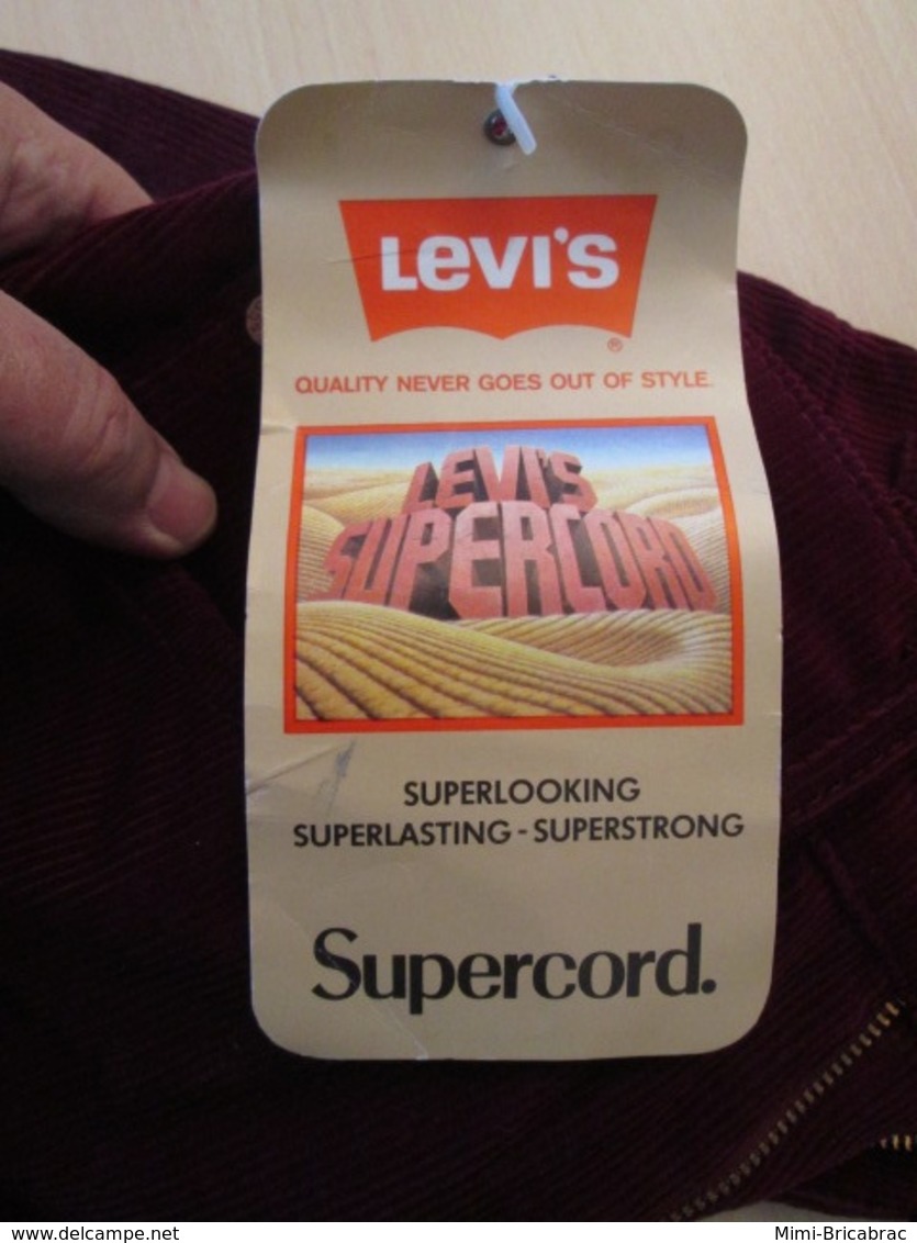 COLLECTOR Jean's LEVI'S 631 Années 80 Et Neuf ! HOMME OU FEMME ? Supercord Velours Côtelé Tailles US W28 L36 - Altri & Non Classificati