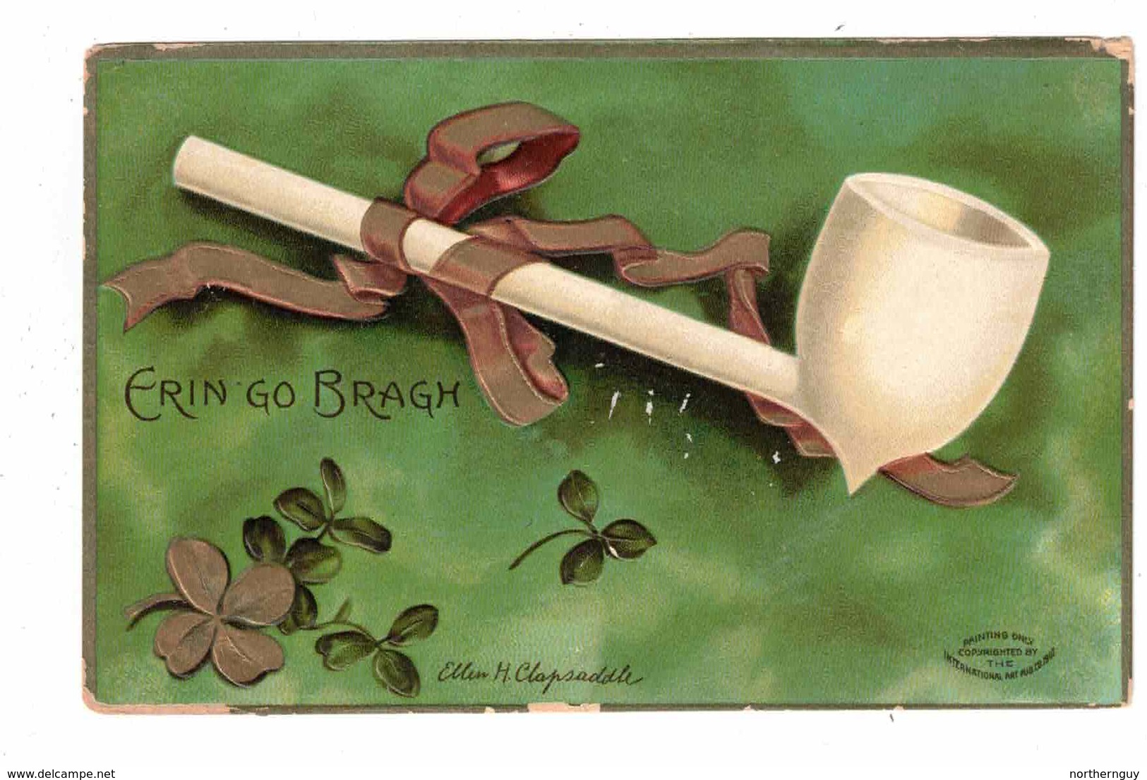 "Erin Go Braugh", St. Patrick's Day, 1909 Postcard By Signed Artist Ellen Clapsaddle - Clapsaddle