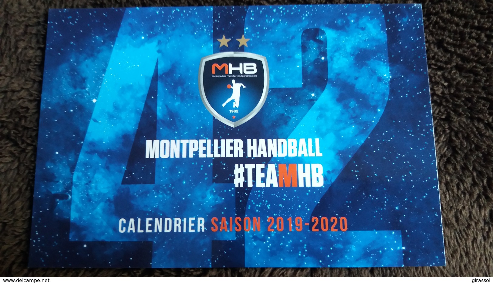 CPM CALENDRIER DES MATCHS HANBALL SAISON 2119 2020 MONTPELLIER TEAMMHB - Pallamano