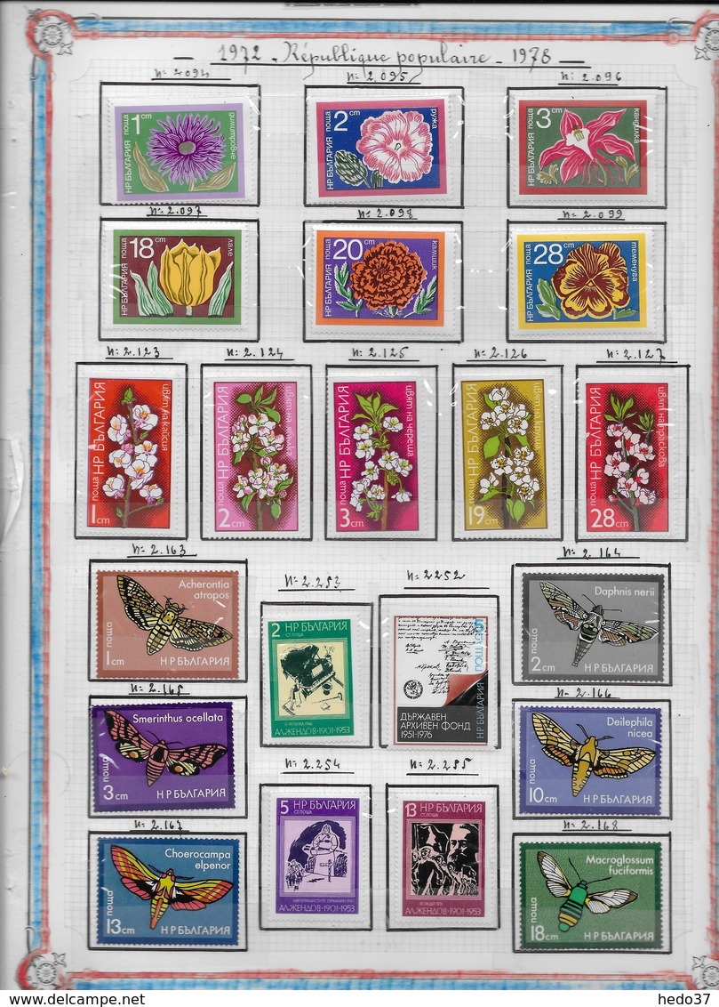 Bulgarie - Collection Vendue Page Par Page - Timbres Neufs** Sans Charnière - TB - Colecciones & Series