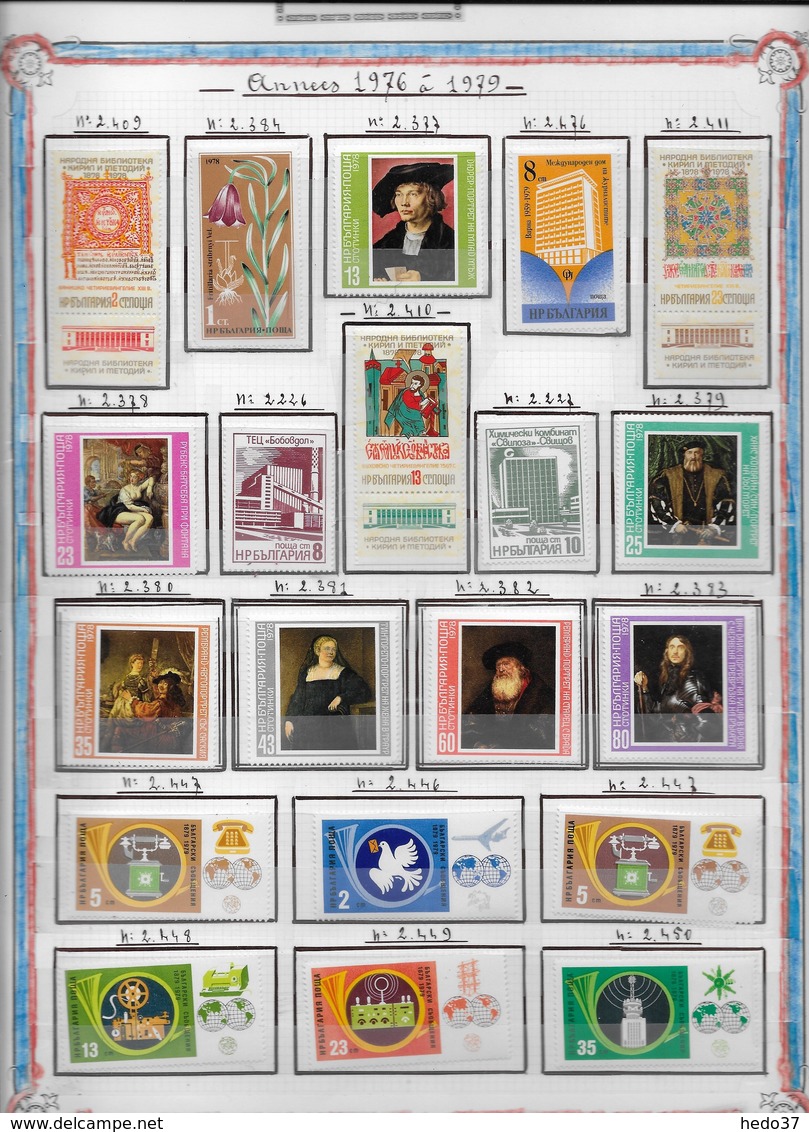 Bulgarie - Collection Vendue Page Par Page - Timbres Neufs** Sans Charnière - TB - Collections, Lots & Series