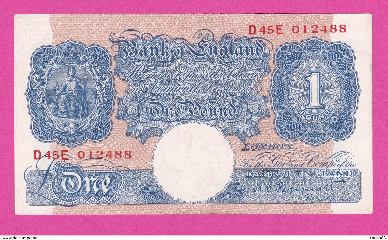 Billet ROYAUME UNI - 1 Pound ( 1940 48 )  Pick 367 - 1 Pound