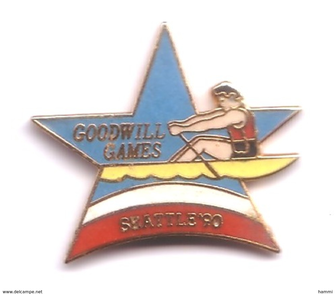 AA280 Pin's Jo Seattle Games Goodwill Qualité Egf  AVIRON CANOË Achat Immédiat - Canoë