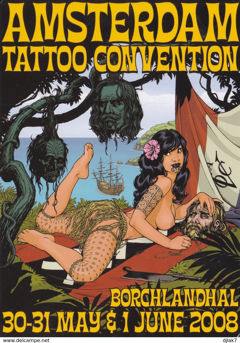 Pays Bas Affiche Amsterdam Tattoo Convention (2 Scans) - Amsterdam