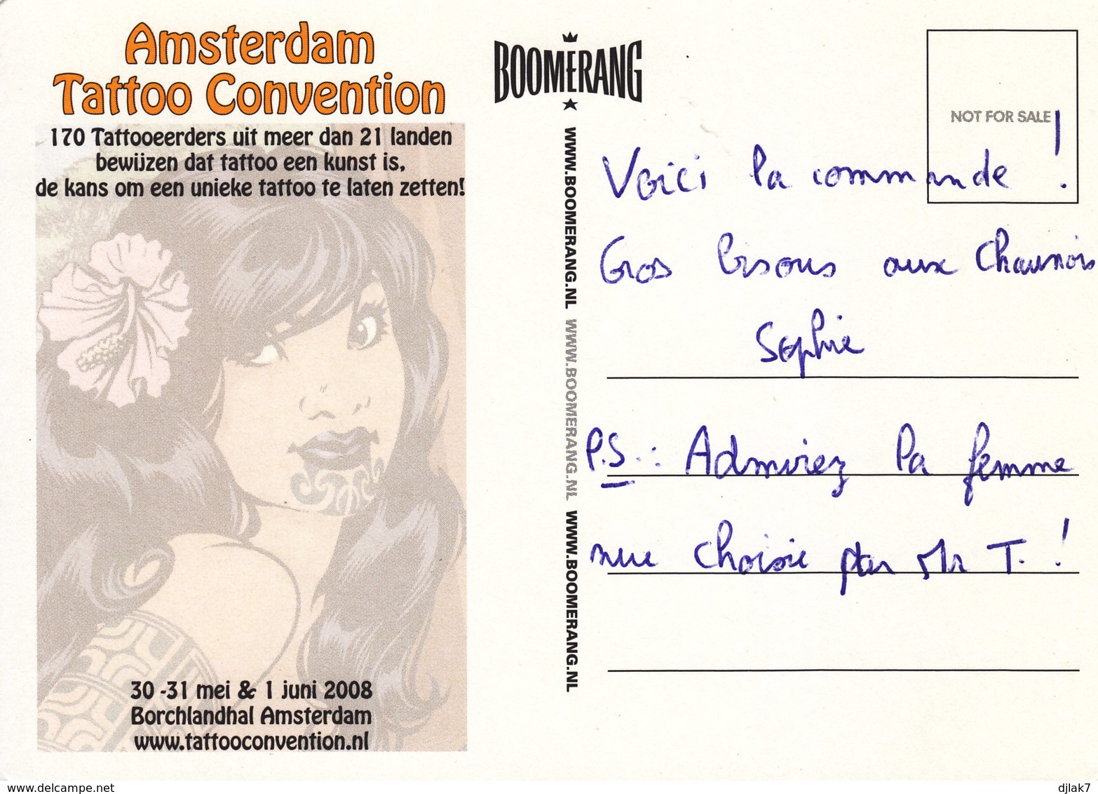 Pays Bas Affiche Amsterdam Tattoo Convention (2 Scans) - Amsterdam