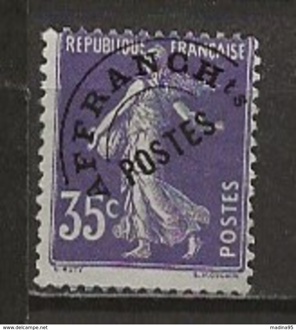FRANCE:, (*), PREOBLITERES N° YT 62, B/TB - 1893-1947