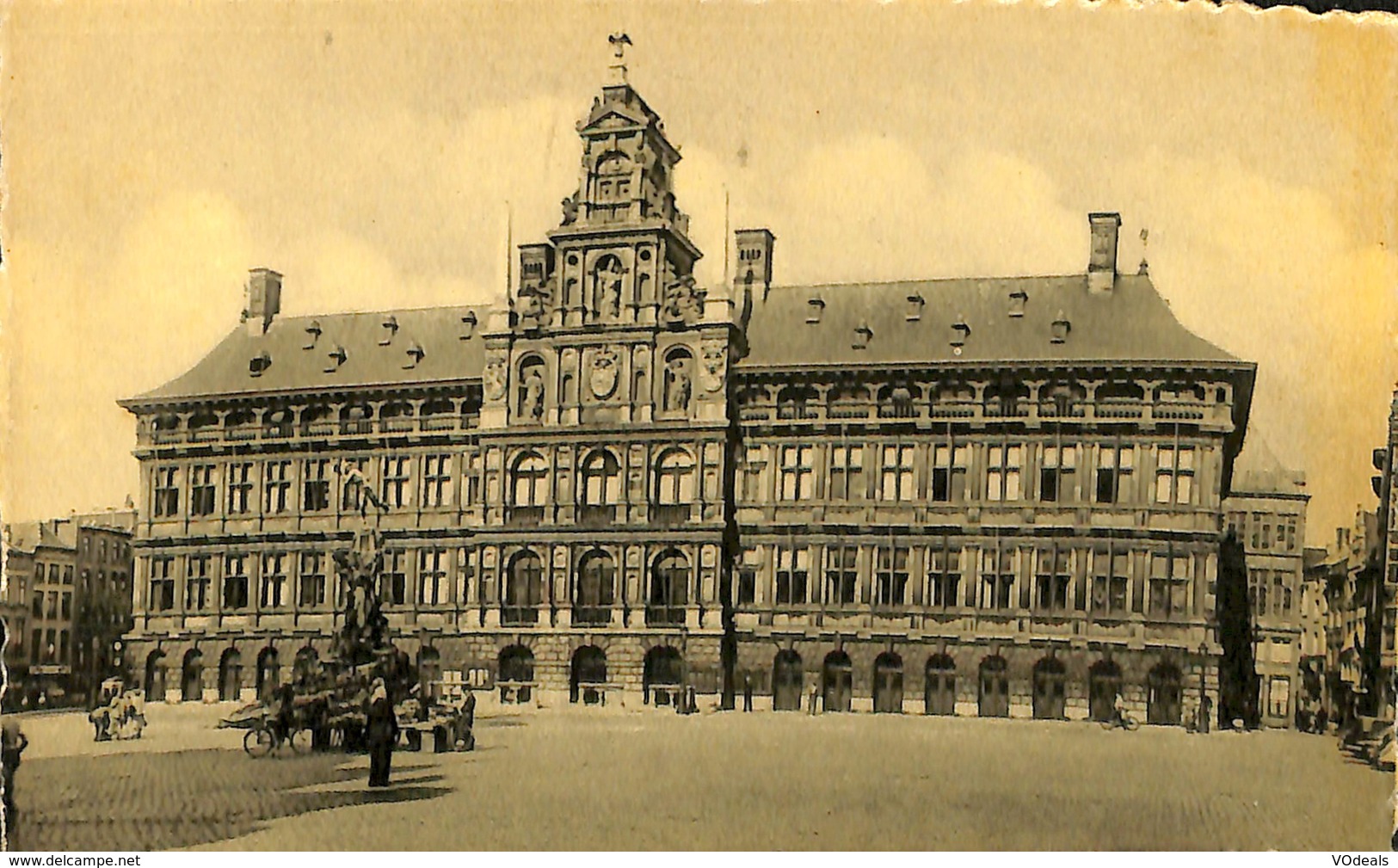 025 539 - CPA - Belgique - Antwerpen - Anvers - Hôtel De Ville Et Brabo - Comblain-au-Pont