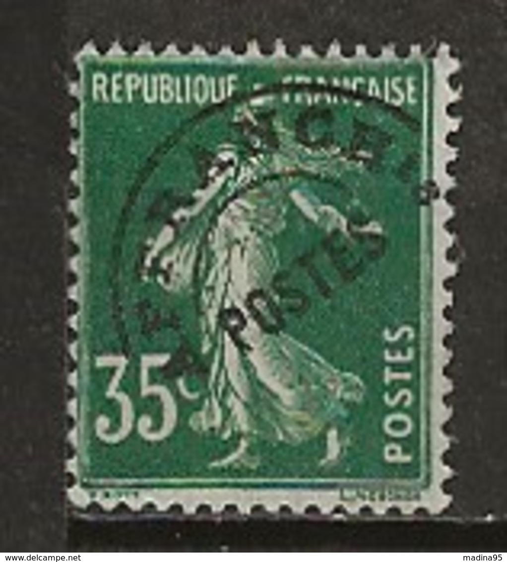 FRANCE:, (*), PREOBLITERES N° YT 63, TB - 1893-1947