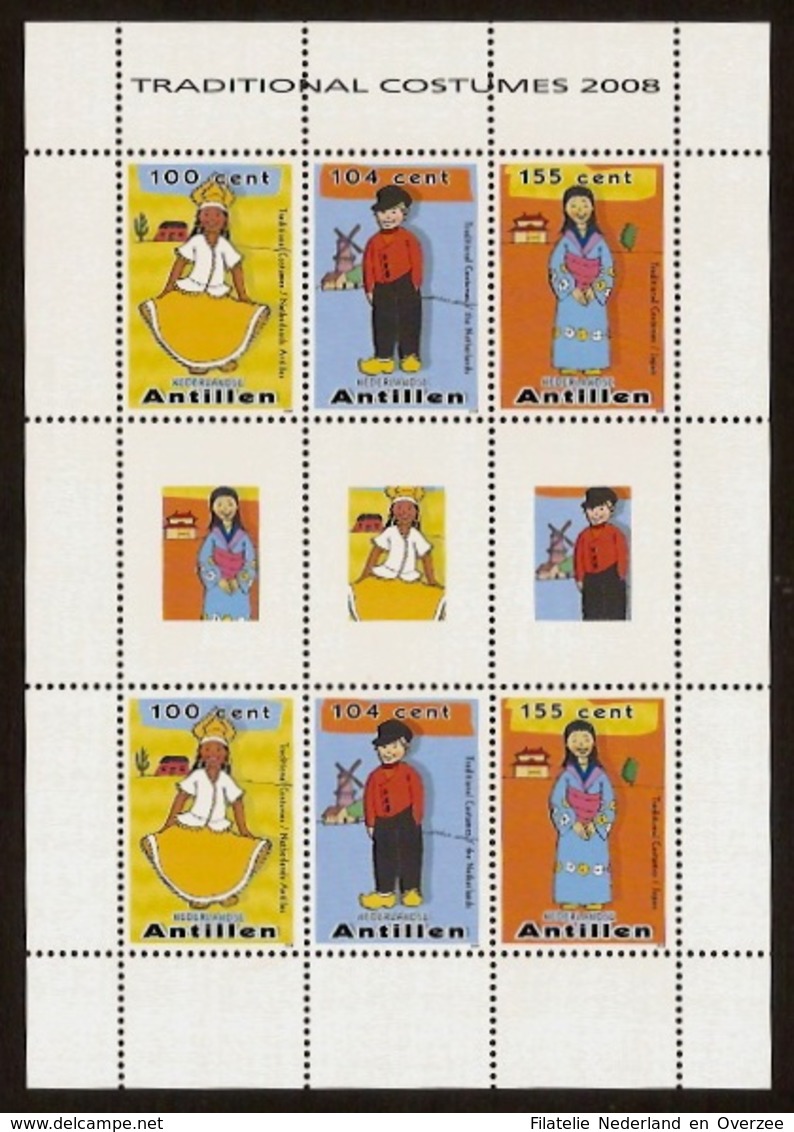 Nederlandse Antillen NVPH Nr V1867/1869 Postfris/MNH Traditionele Kostuums 2008 - Curaçao, Nederlandse Antillen, Aruba
