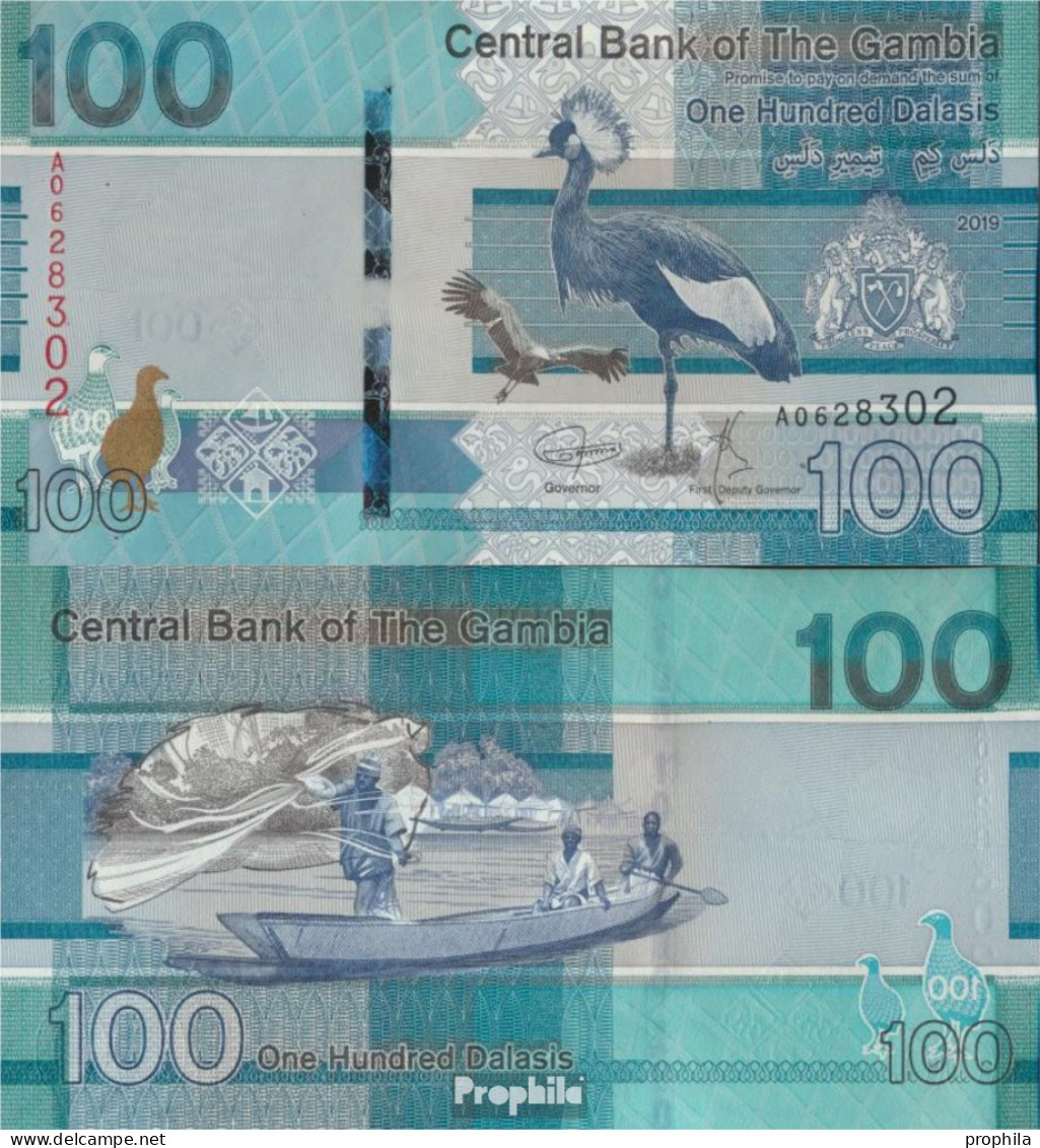Gambia Pick-Nr: NEU100 Bankfrisch 2019 100 Dalasis - Gambia