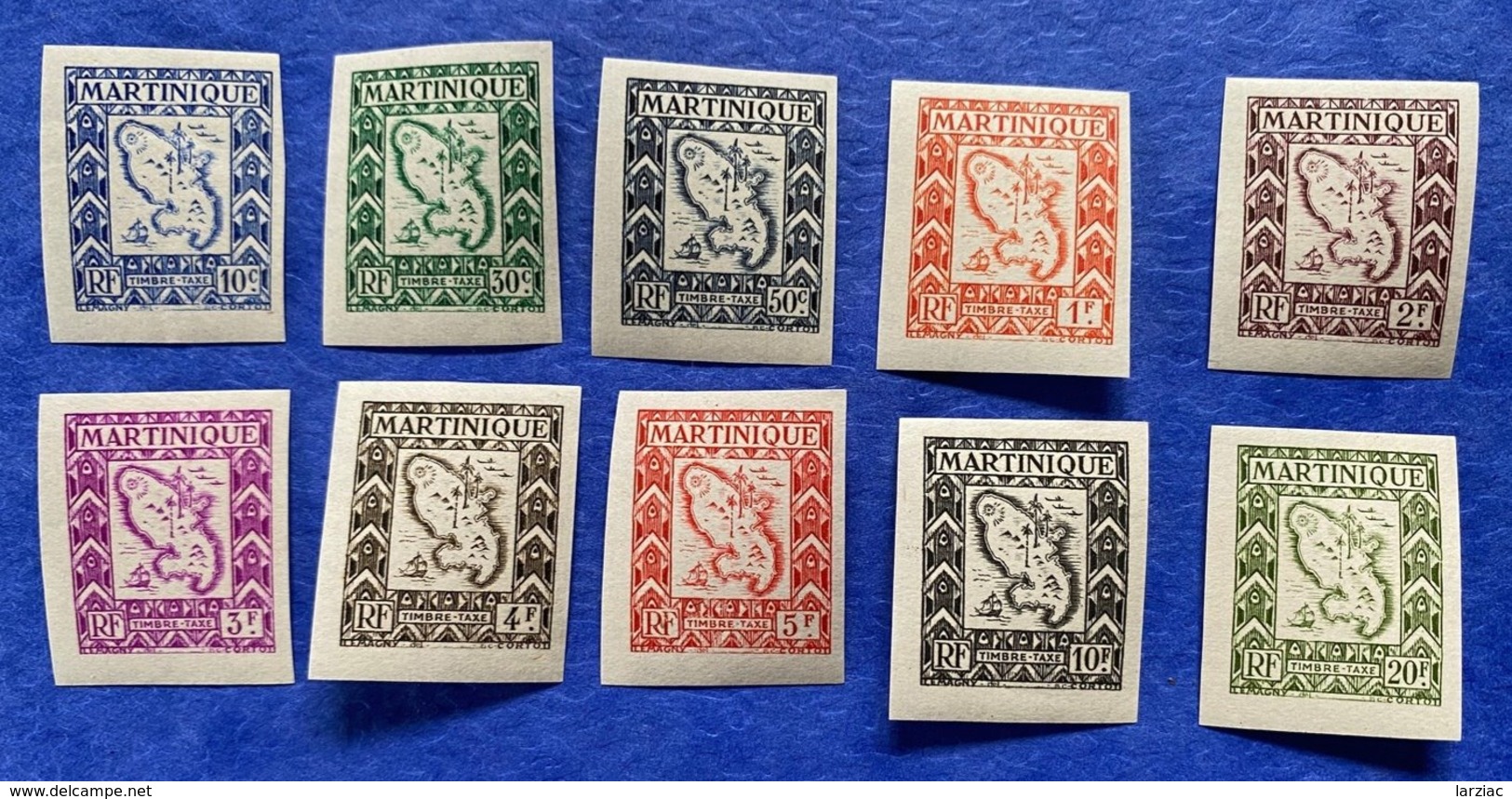 Timbres Taxe Martinique T27 à 36 ND * - Postage Due