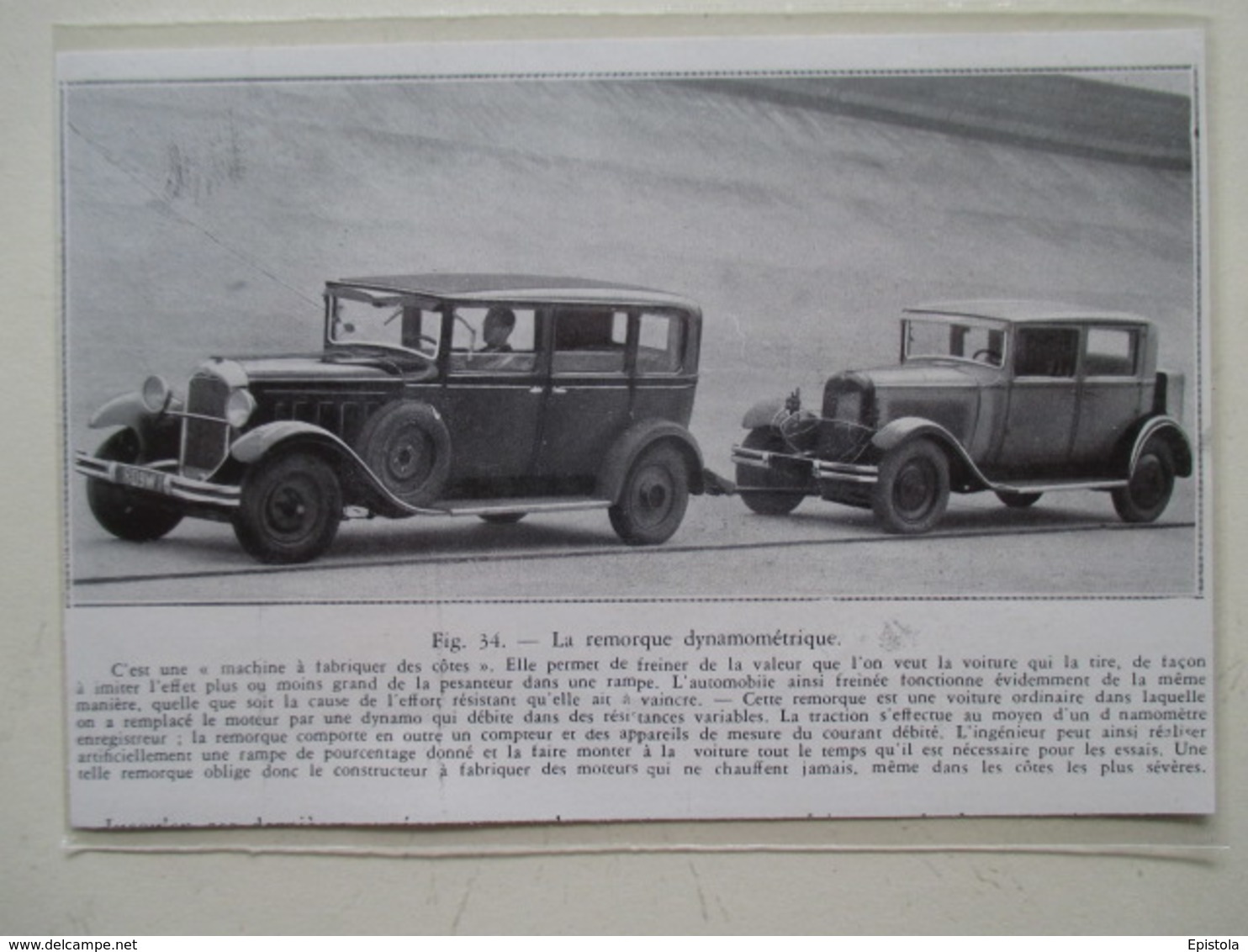 Voiture Essai Montlhery  - Coupure De Presse De 1931 - Voitures