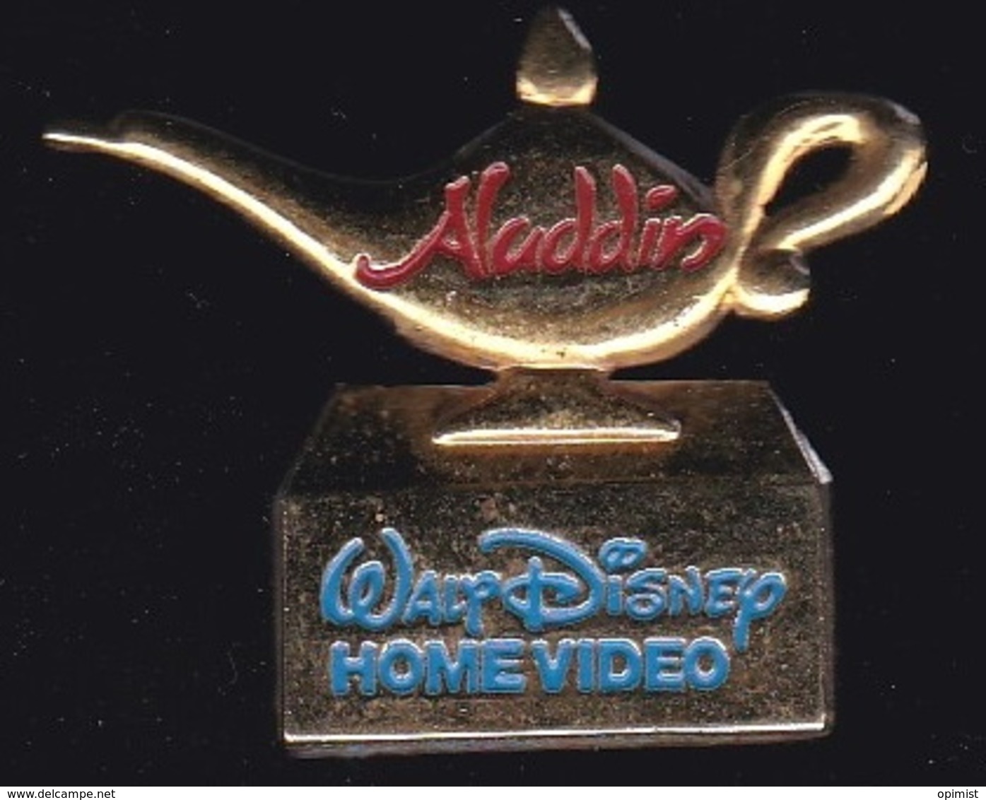 63790- Pin's.geni.lampe D'Aladin..BD.cinema.signé Disney. - Disney