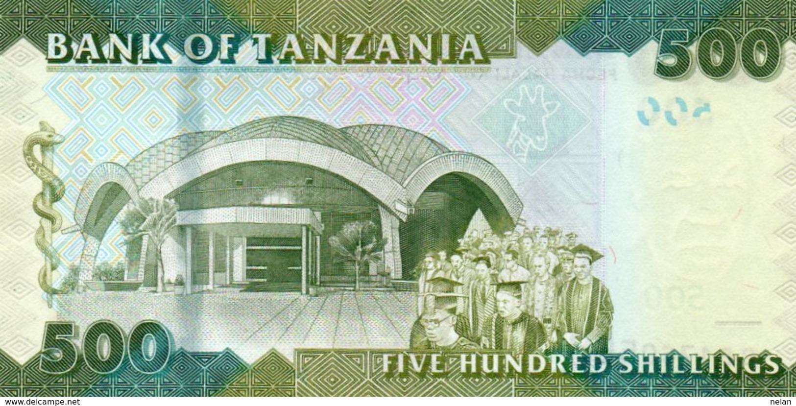 TANZANIA 500 SHILINGI 2010 P-40  Unc - Tanzanie